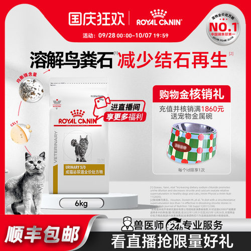 皇家猫泌尿道全价处方粮LP34成猫呵护尿闭宠物猫粮6kg官方旗舰店 - 封面