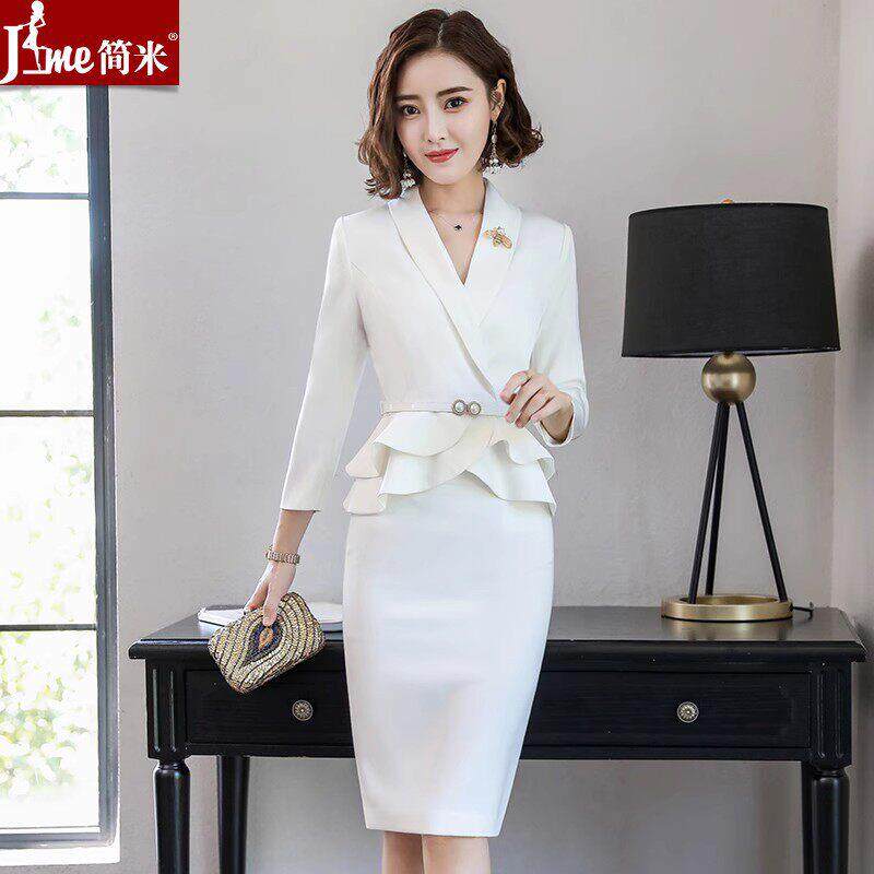 职业套装女春秋新款时尚空姐制服气质女神范面试正装美容师服