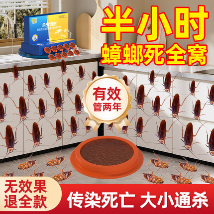 灭蟑螂药全窝端家用杀蟑螂小强餐厅专用饭店神器非无毒正品旗舰店