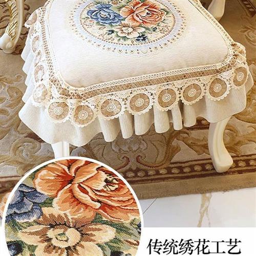 欧式餐椅套罩椅子垫家用座椅防滑背巾坐垫屁垫靠椅垫桌布四季新款