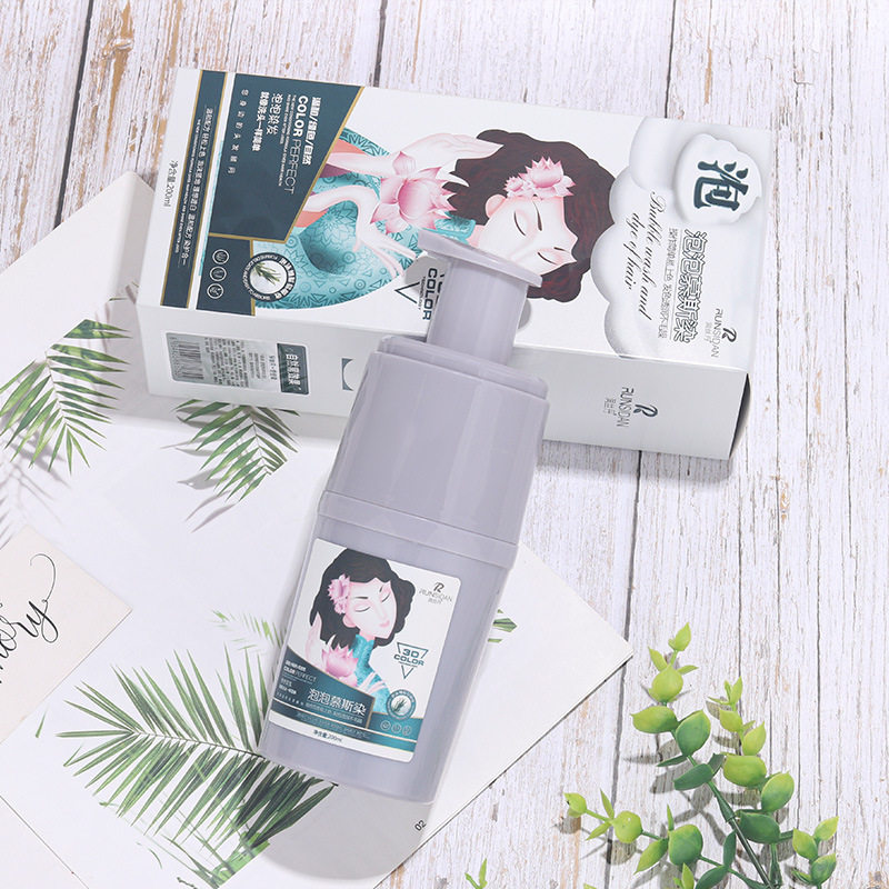 润丝丹染发剂植物泡泡染发膏