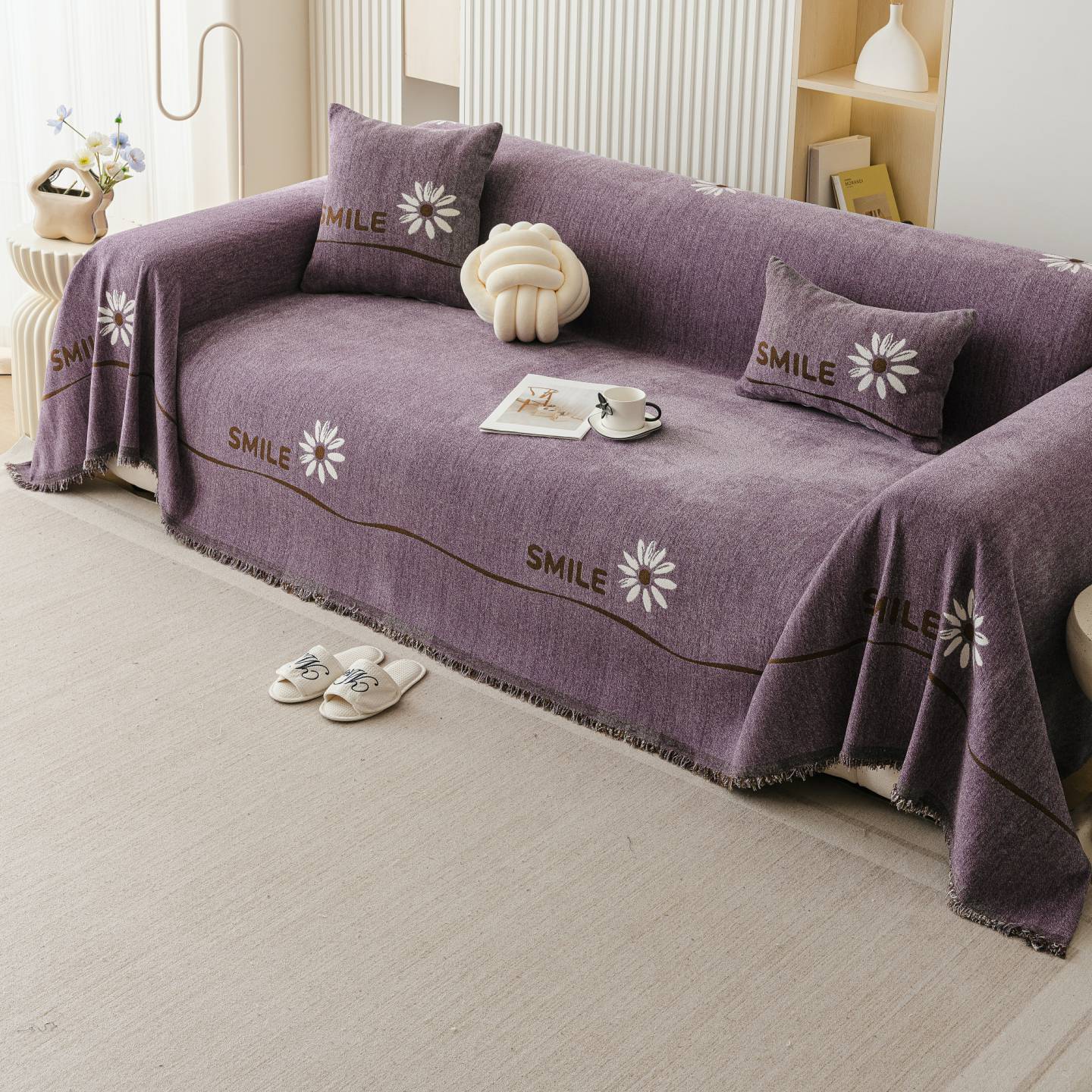 2025新款雪尼尔沙发盖巾