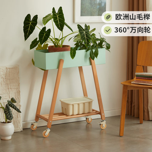 家用可移动阳台绿植置物架