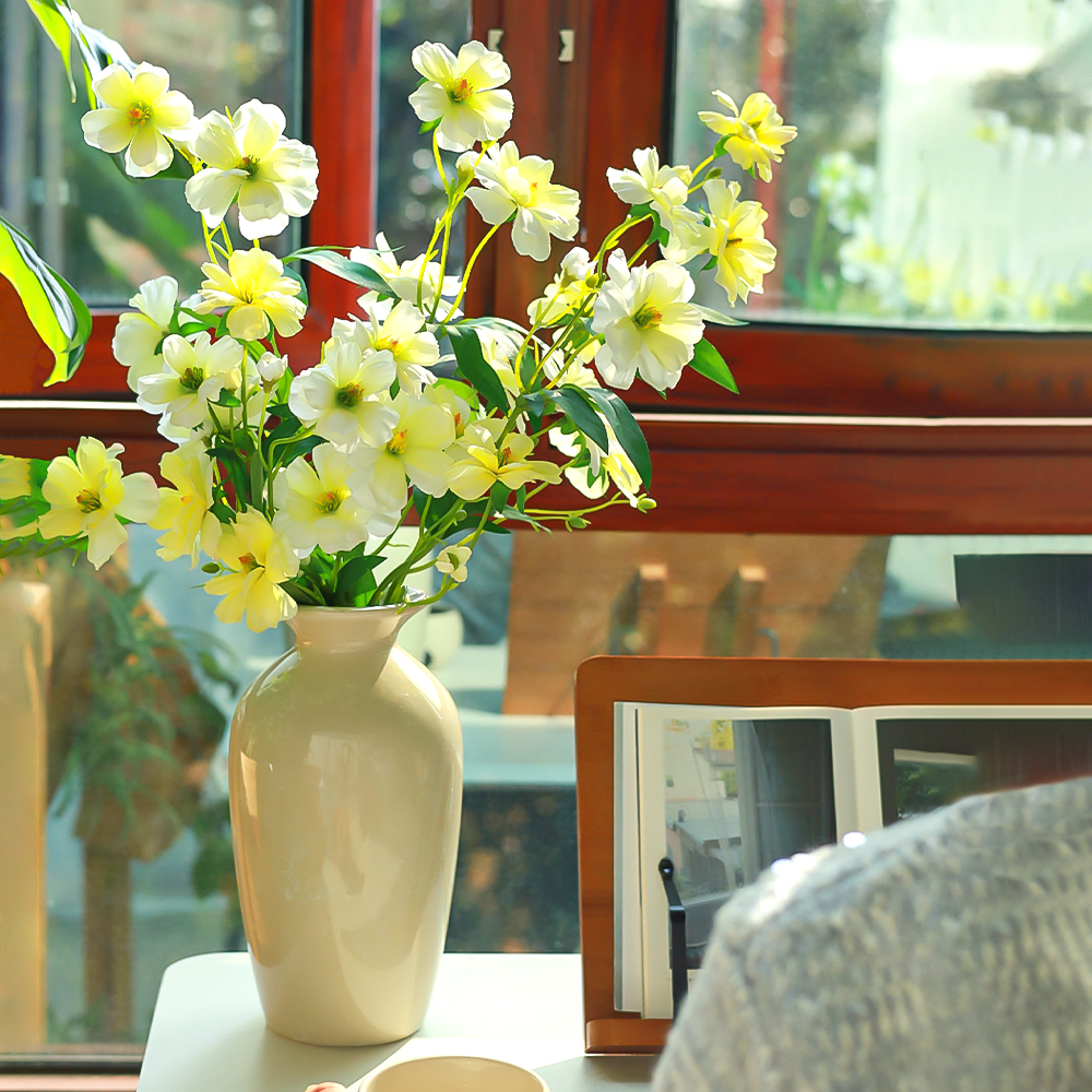 蝴蝶洋牡丹假花绢花餐桌摆件花