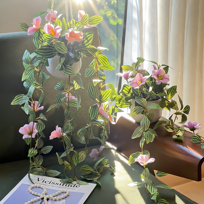 仿真花吊篮墙面吊花假花装饰花