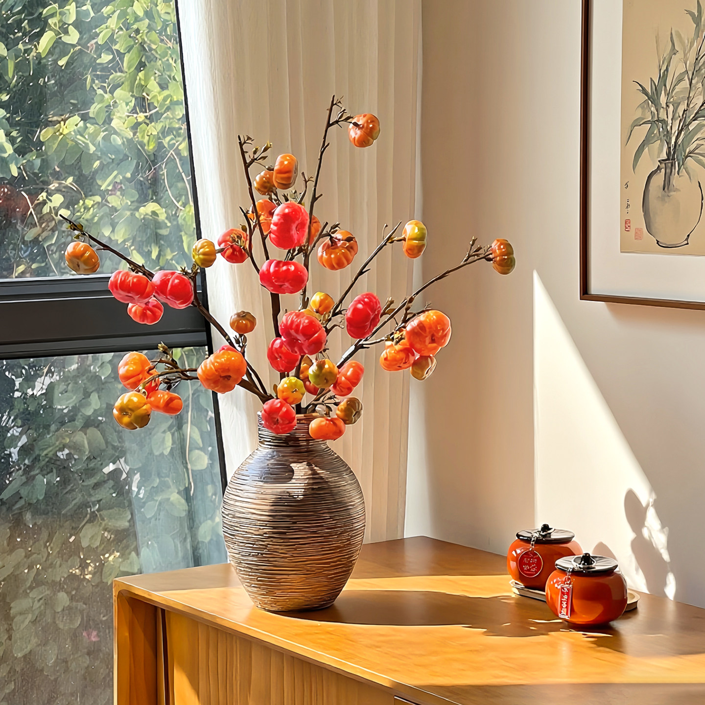 仿真小南瓜假花仿真花摆设高级感逼真客厅花艺民宿桌面装饰摆件,家居饰品,仿真花/假花,淘宝优惠券,粉丝福利购,淘宝优惠卷