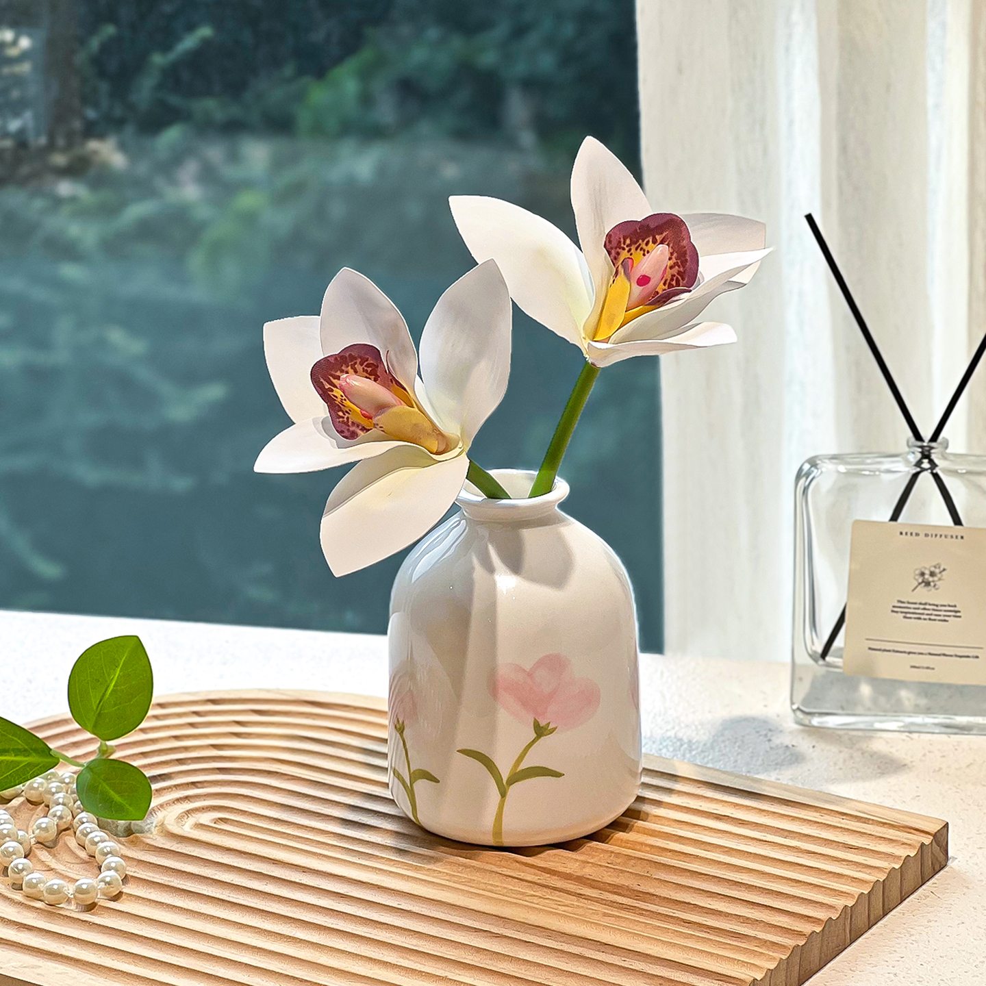 仿真花假花摆设玄关卧室装饰