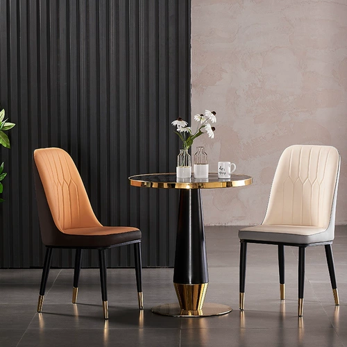 Современный легкий роскошный задний стул обеденный стул Столт стул кофейня стул отель, нордическое кресло простой современный диван -стул