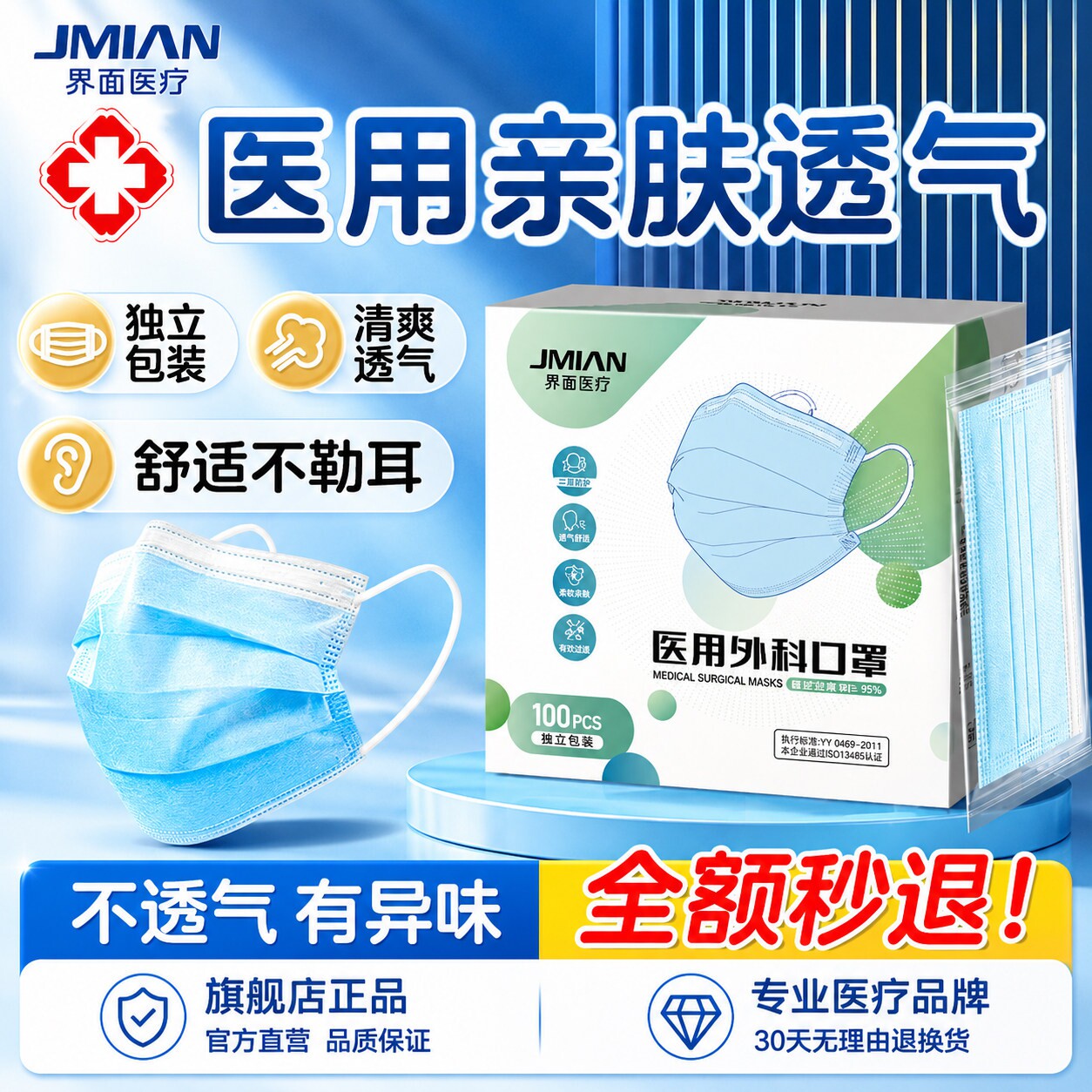 医用灭菌口罩成人正品官方旗舰店图片