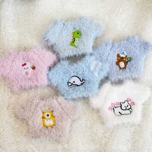 哭娃衣服crybaby vacation系列搪胶公仔娃衣冬日毛衣围脖可穿着替