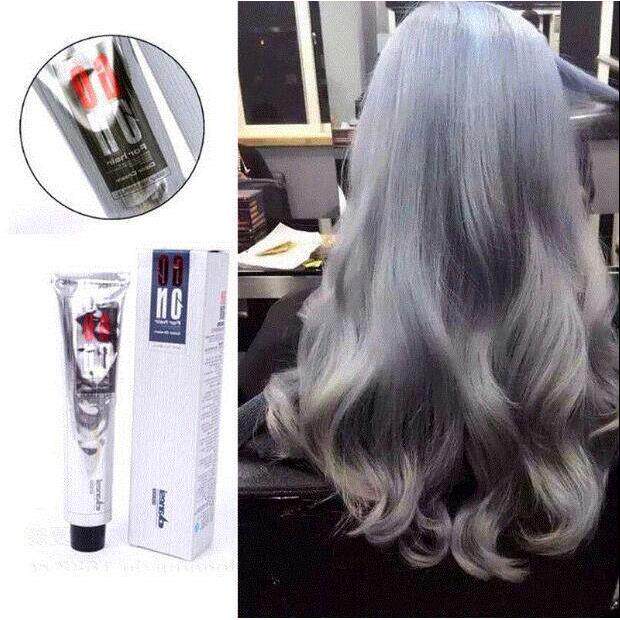 100ml Permanent Super Hair Dye Cream Sliver Gray Color Non-T
