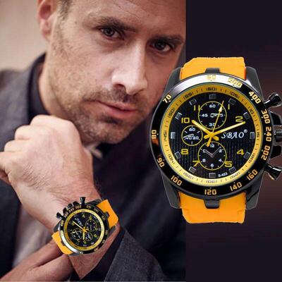 Watch Stainless Steel Luxury Sport Analog Quartz Modern Men