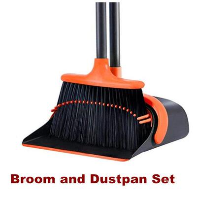 Broom and Dustpan Set Standing Sweeper Dust Pan Sweeping
