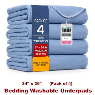 Bedding Washable Underpads Absorbency Incontinence Bed Pads