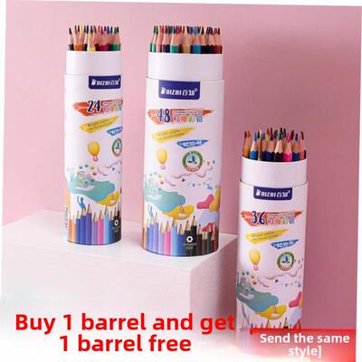 colour pencil painting students use 48 colour pencils with a