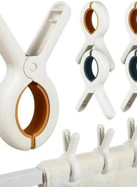 6Pcs Clips Towel Beach Clothes Clamps Chair Clip Hanging Pla