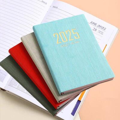 2025 A5 Daily Planner Notebook 365-Day Calendar Weekly Month