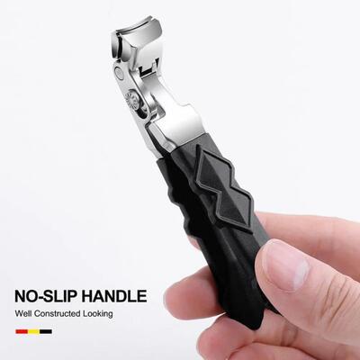 Stainless Anti-Splash Nail Clippers Long Handle Thick Nails
