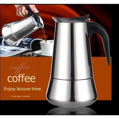 stainless steel mocha pot 300ml coffee pot maker machine