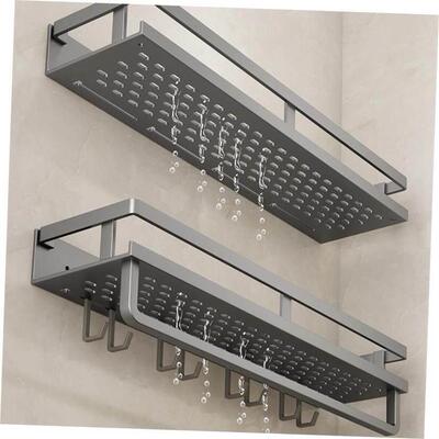 Bathroom Shelves Kitchen Wall Shelf Shower Storage Rack挂架