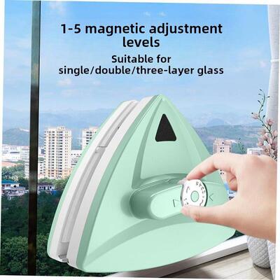 Double Side Magnetic Window Cleaner Brush Wash Glass Wiper