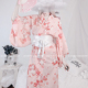 CHEESECHIP和风粉色樱花日和服日式 浴衣睡袍浴袍睡衣睡袍女浴袍