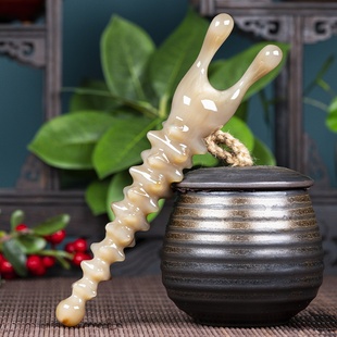 天然牦牛角海参美鼻器按摩面部刮痧脸部眼霜导入棒穴位棒拨筋眼部