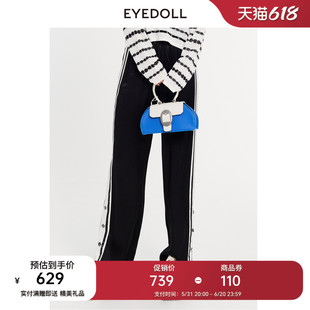 新款 24春季 休闲时尚 系带松紧腰长款 EYEDOLL 休闲裤 商场同款