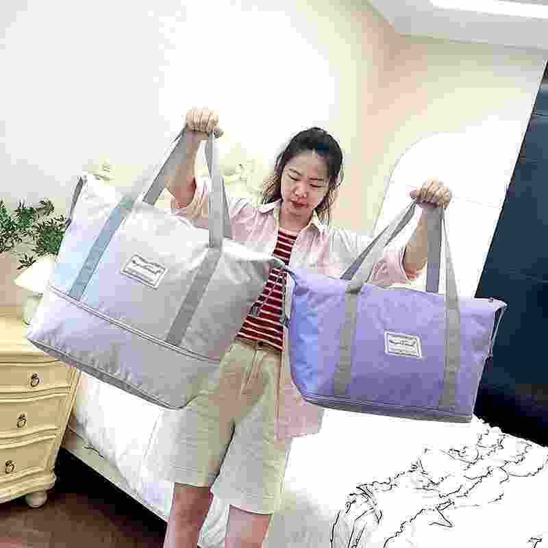 旅行包女短途手提轻便防水行李包大容量出差旅游待产包收纳行李袋