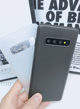 适用三星S10手机壳S10十新款+黑色plus保护5G套SM一G9730全包9750防摔samsungs男4G女galaxys潮galaxy加磨砂