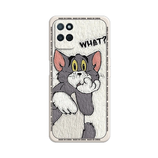 适用真我realmeV11手机壳realme硅胶V11s新款5G汤姆opporealmeV防摔opporealme保护oppov套网红115G女RMX3121