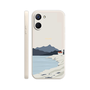 风景适用realmev20手机壳oppo磨砂realme硅胶RMX3610全包V20防摔保护套oppov男女新款oppormx3611防摔真我v20