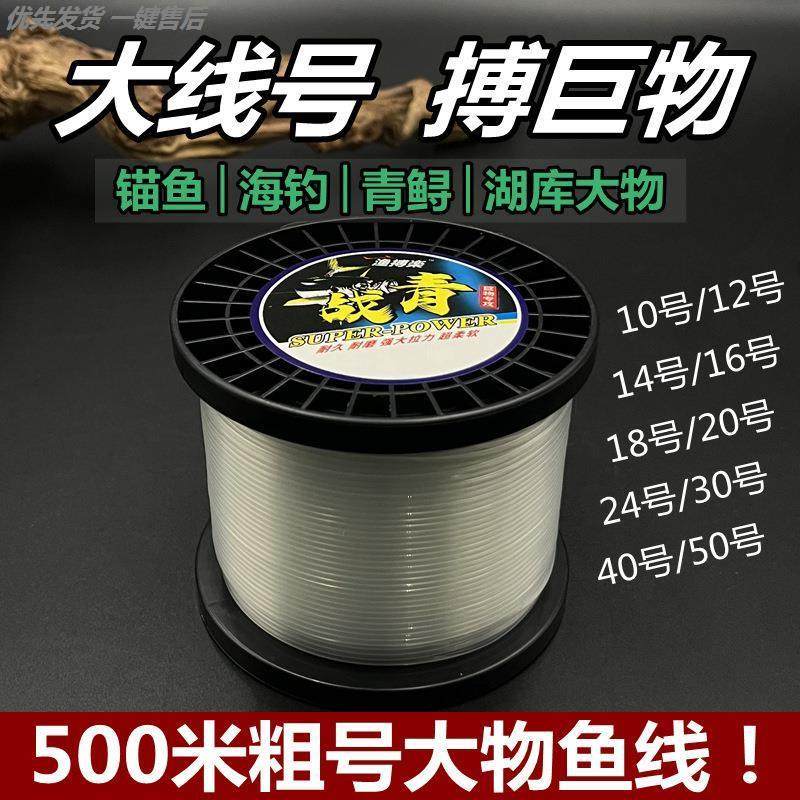 【大物线】大号锚鱼线青鱼鲟鱼海钓尼龙胶子线钓鱼线青鱼专用主线,户外/登山/野营/旅行用品,鱼线,淘宝优惠券,粉丝福利购,淘宝优惠卷