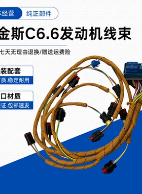 挖掘机卡特E323D2帕金斯C6.6发动机电脑版线束260-5542/ 260-5541