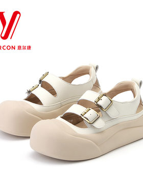意尔康2026夏季女厚底凉鞋