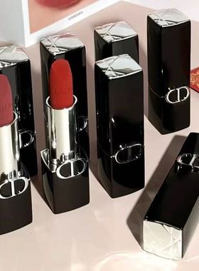 正品官方法国迪奥亚菲烈焰蓝金唇膏口红999哑光100滋润720丝绒001