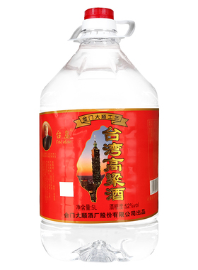 台岛(taidao)台湾高粱酒52度5L桶装高度散装白酒高粱酒泡药酒