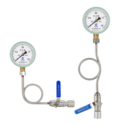 高精度Y100压力表装成套安装