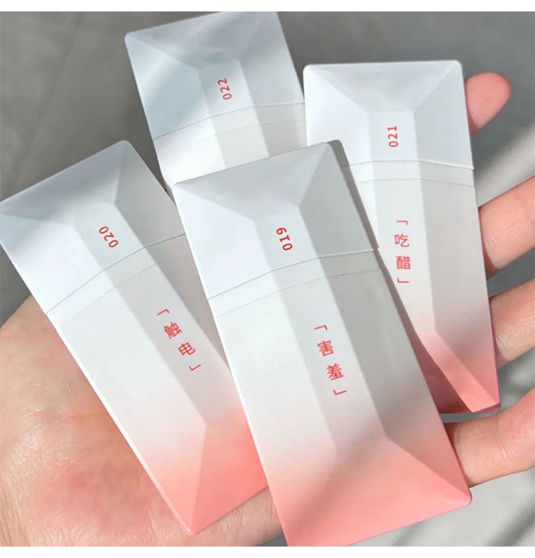 【第2件0元】清透雾感唇釉小方块唇泥显白少女心日记卡片唇泥口红