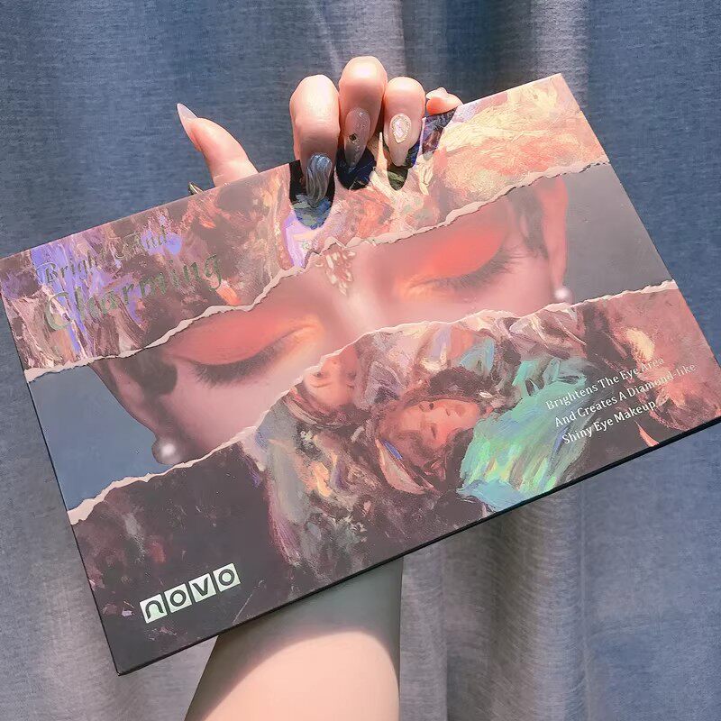 novo眼影2026新款网红眼影盘彩色超火平价大盘学生全套大地棕色系