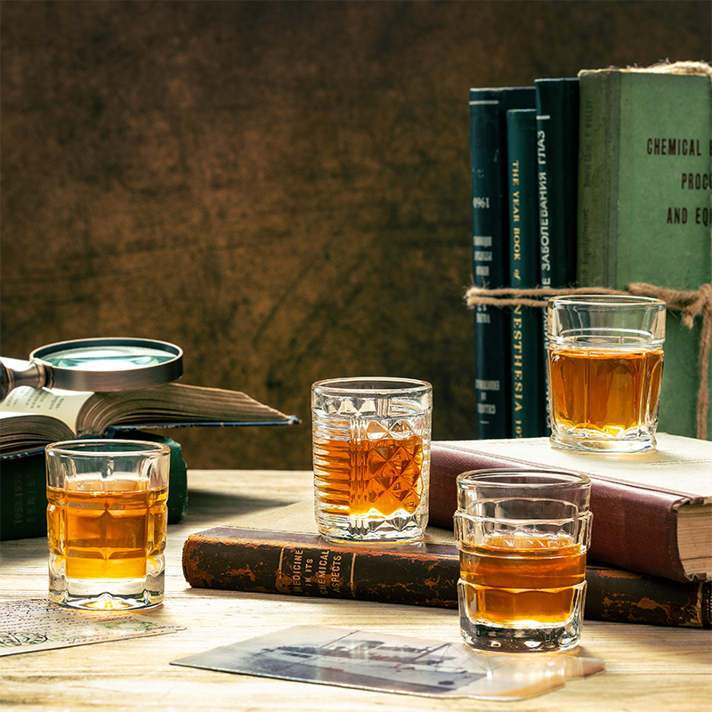 法国原产进口 La Rochère玻璃杯小酒杯咖啡杯 短饮杯烈酒杯4件套