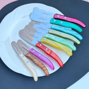 法国进口Claude dozorme 狼头黄油刀不锈钢彩色奶酪刀芝士刀