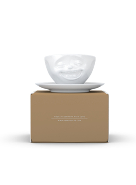 新款 德国进口Tassen咖啡杯 Fiftyeight大笑表情咖啡杯原装礼盒装
