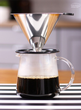 Trendglas Jena咖啡过滤器现货德国进口手冲免滤纸玻璃滴漏咖啡滤