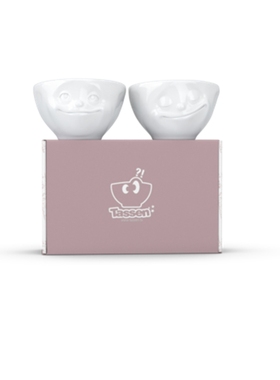 现货Fiftyeight陶瓷碗德国进口Tassen表情碗创意碗梦想开心100ml