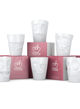 新款 tassen表情杯 TASSEN 杯德国Fiftyeight情侣水杯茶杯礼盒装