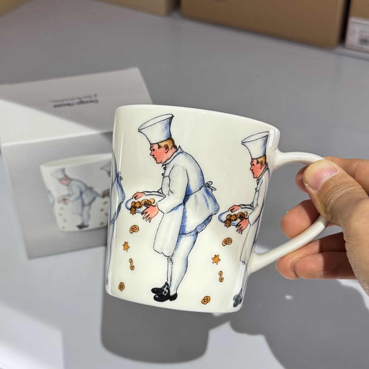 瑞典Design House天鹅盘进口新骨瓷马克杯餐碗蓝叔叔水杯家用餐具