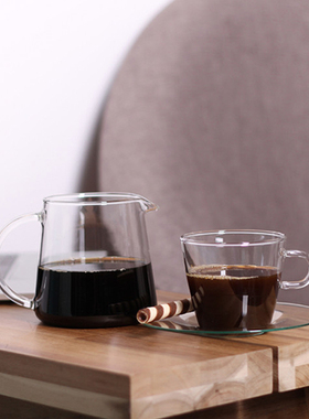 现货德国进口Trendglas Jena北欧透明玻璃咖啡杯套装带把茶杯套装