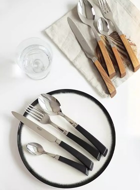 新款 法国Sabre paris西餐刀叉勺30周年纪念款不锈钢牛排刀叉套装