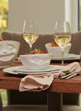 Tassen表情碗 德国Fiftyeight 卡通陶瓷碗创意碗350ml餐具礼盒装